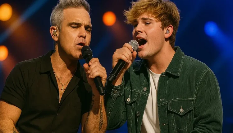 Robbie Williams e Alex Warren cantando. Novos sons!